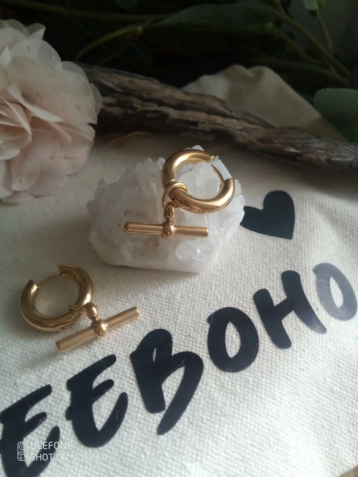 Boucles d'oreilles bohèmes intemporelles acier inoxydable – photo 3